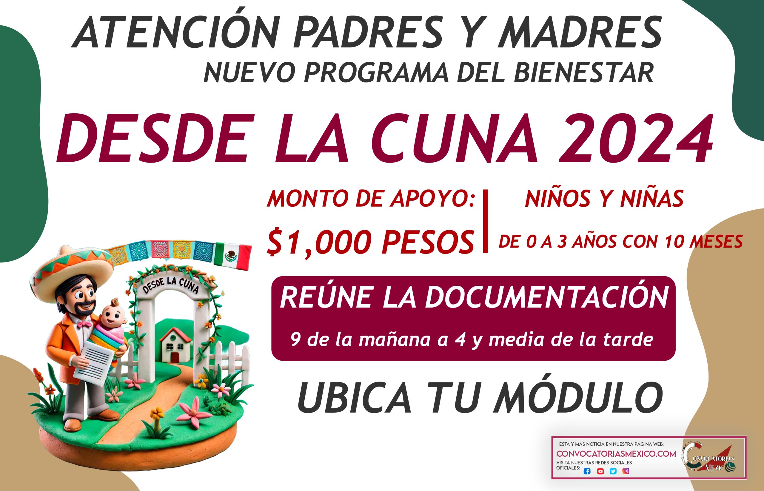 Nuevo programa del bienestar bebés de 0 a 3 años de edad Desde la Cuna 2024