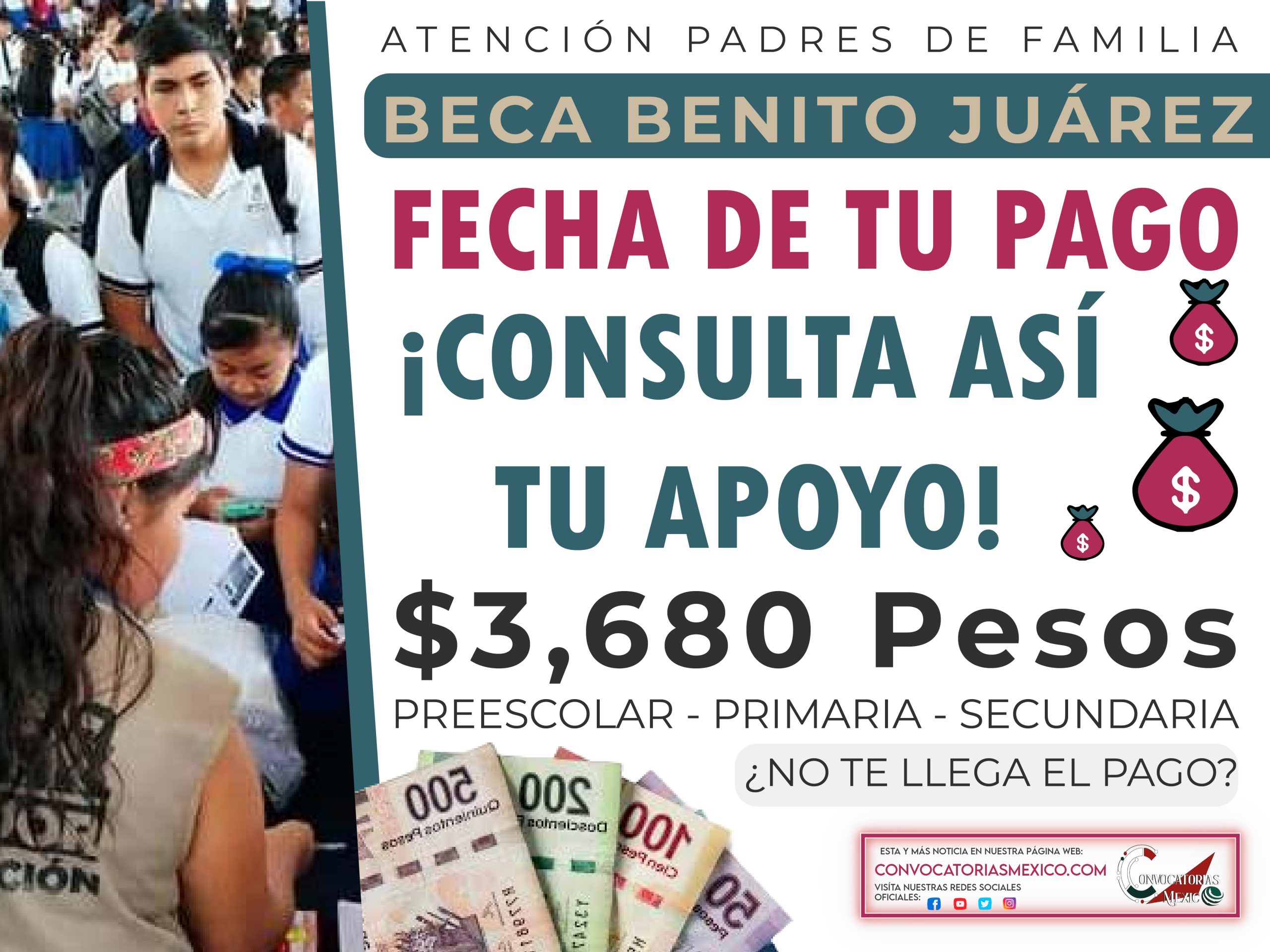 Así obtén la fecha de tu pago $3,680 pesos de la Beca Benito Juárez 2024