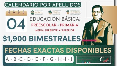 $1,900 Preescolar, primaria por calendario de apellidos de la Beca Benito Juárez 2025