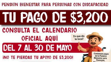 0 a 64 años reciben $3,200 pesos de la Pensión Bienestar para Personas con Discapacidad