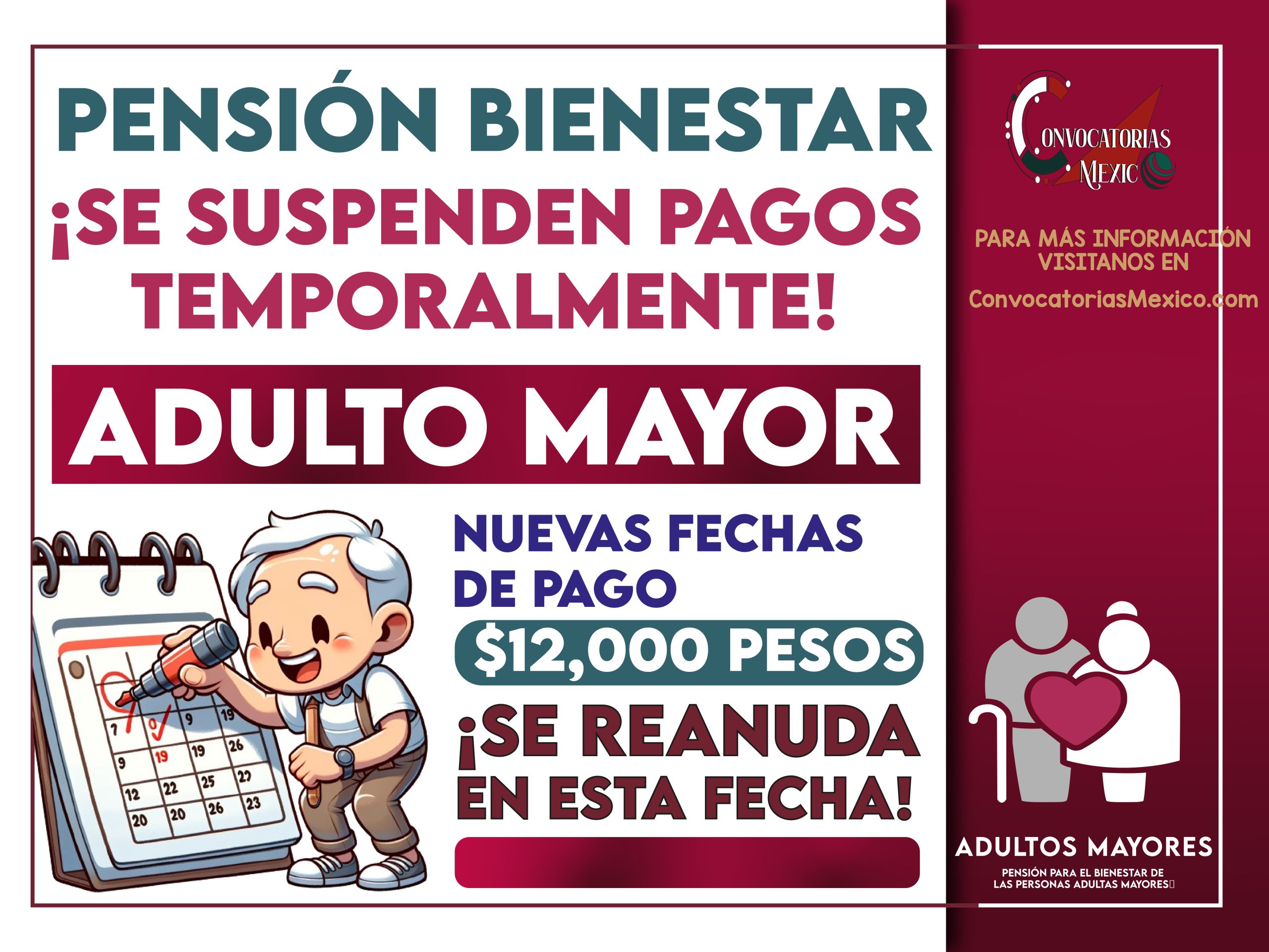 ¡Se suspenden pagos estas fechas! ¿Cuándo se reanudan los depósitos de la pensión bienestar?