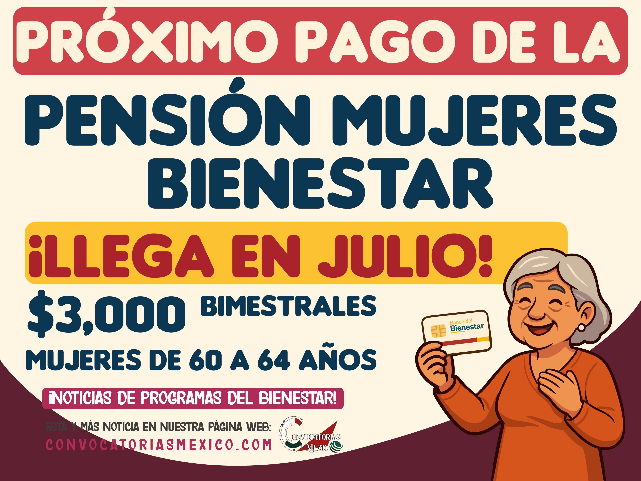 ¡Ya hay fecha! El próximo pago de $3,000 para Mujeres Bienestar llega en julio