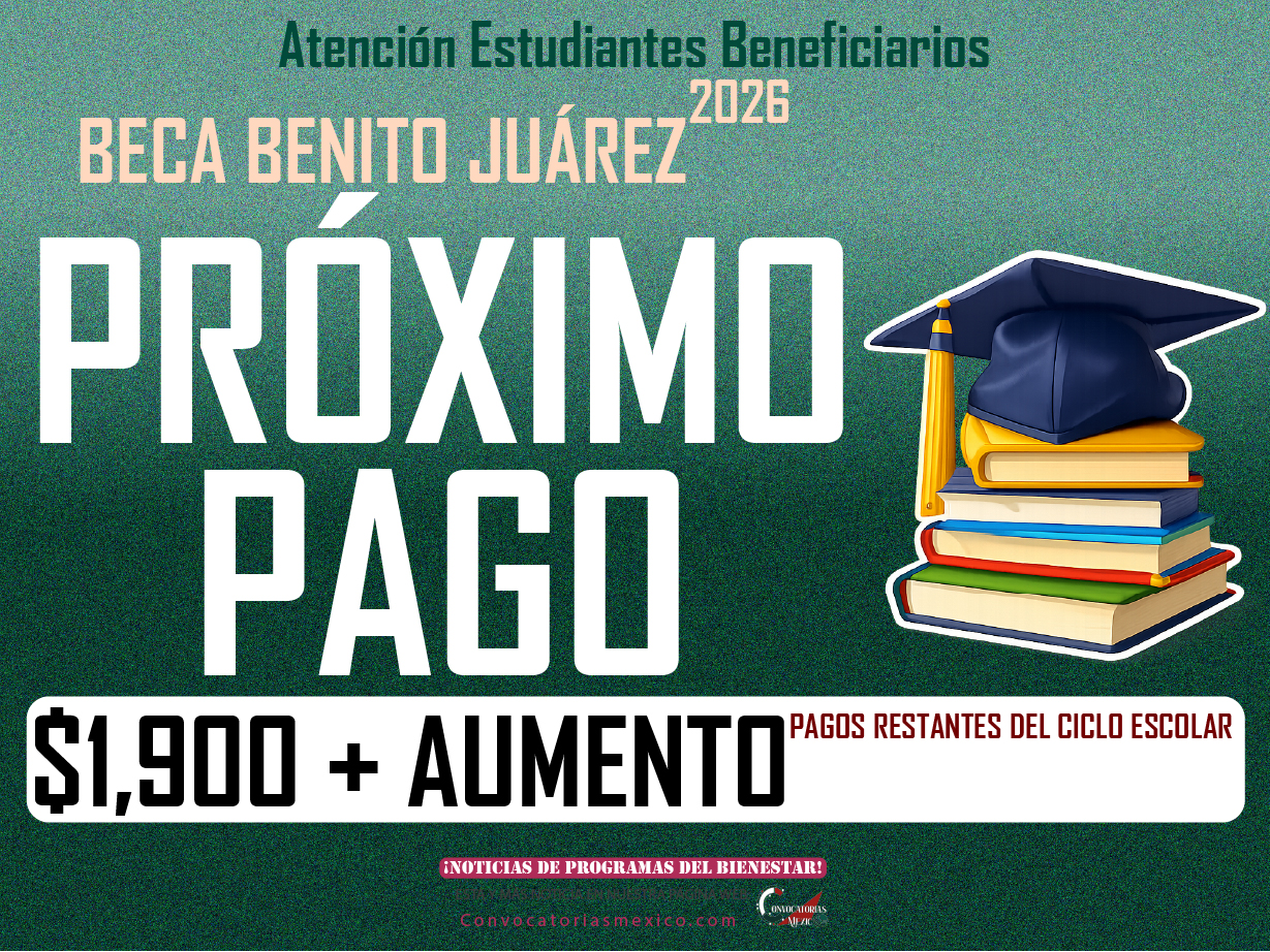 ¡Aviso Alumno! Próximo pago de la Beca Benito Juárez ¿Recibirá aumento en 2026?