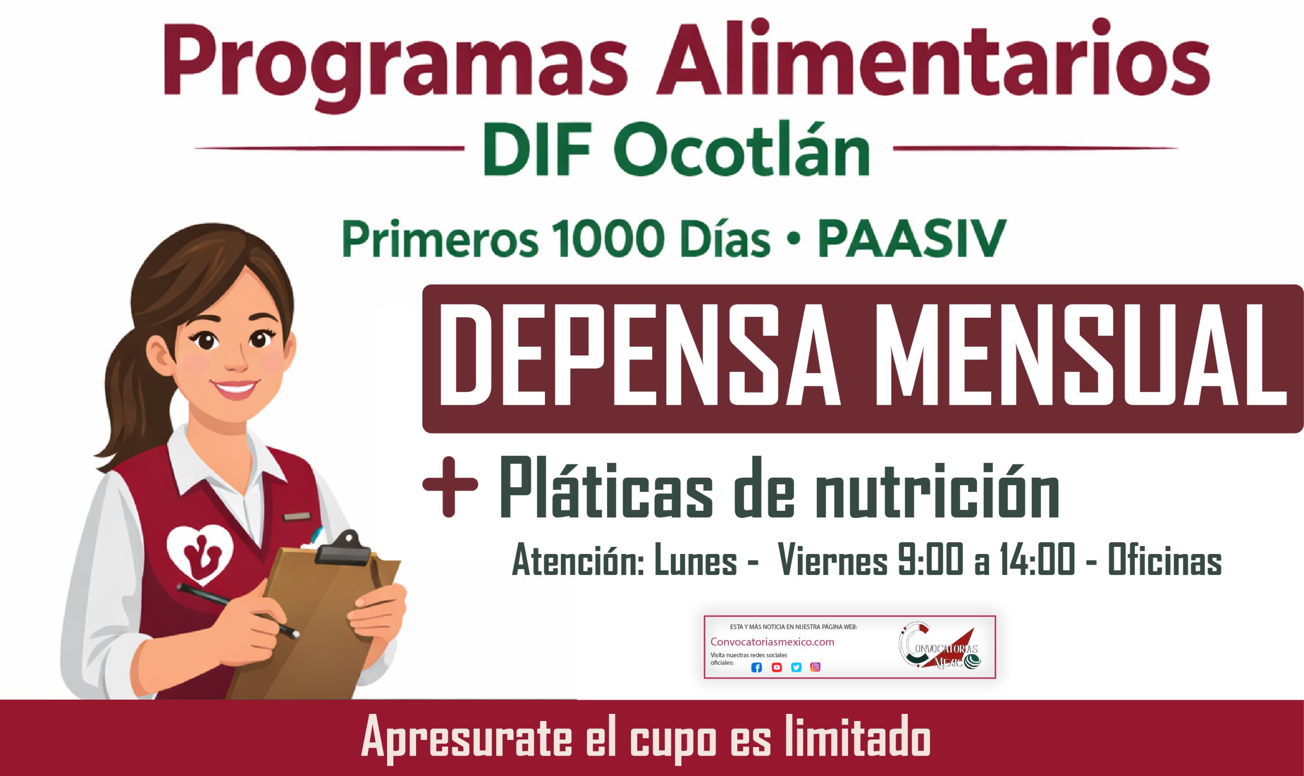 Despensa mensual por parte de Programas Alimentarios del DIF