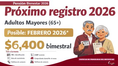 Próximo registro a la Pensión Bienestar para las Personas Adultas Mayores 2026