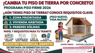Piso Firme 2026: así te evalúan y estos documentos te piden para cambiar piso de tierra por concreto