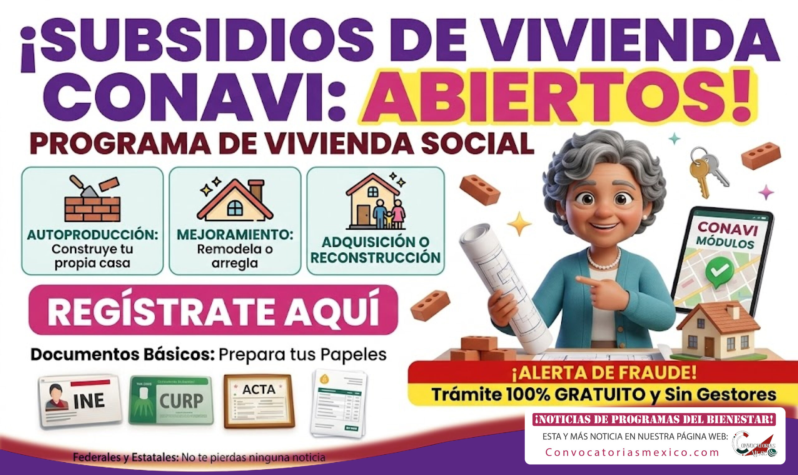Construye tu propia casa con el programa de Vivienda Social CONAVI