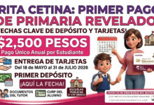 Se revela primer pago para beneficiarios que realizaron su registro a la Beca Rita Cetina en primaria: entrega de tarjetas y fecha de depósito