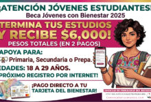 Jóvenes con Bienestar 2025: apoyo de 6 mil pesos para terminar tus estudios