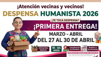 Comienzan entregas de despensas del 27 al 30 de abril Primera Entrega de Despensas 2026