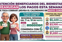 Comienzan nuevos pagos para beneficiarios de los Programas del Bienestar a partir del 11 de mayo: segunda semana de pagos