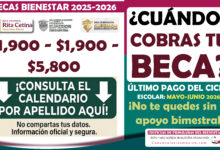 Próximo pago de la Beca Rita Cetina, Benito Juárez y Jóvenes Escribiendo el Futuro para este ciclo escolar