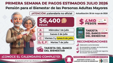 Primera semana de pagos para adultos mayores de la Pensión Bienestar: así quedarían las fechas de julio 2026