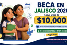 Becas Jalisco Contigo 2026: pago único de $10,000 para estudiantes en extrema vulnerabilidad en Jalisco