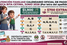 Calendario de pago Beca Rita Cetina junio 2026: conoce las fechas por letra