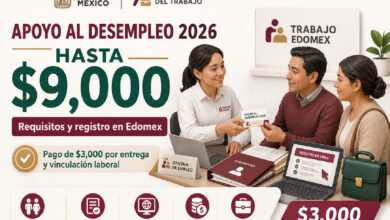 Apoyo al Desempleo para el Bienestar 2026: requisitos para recibir hasta 9 mil pesos en el Estado de México