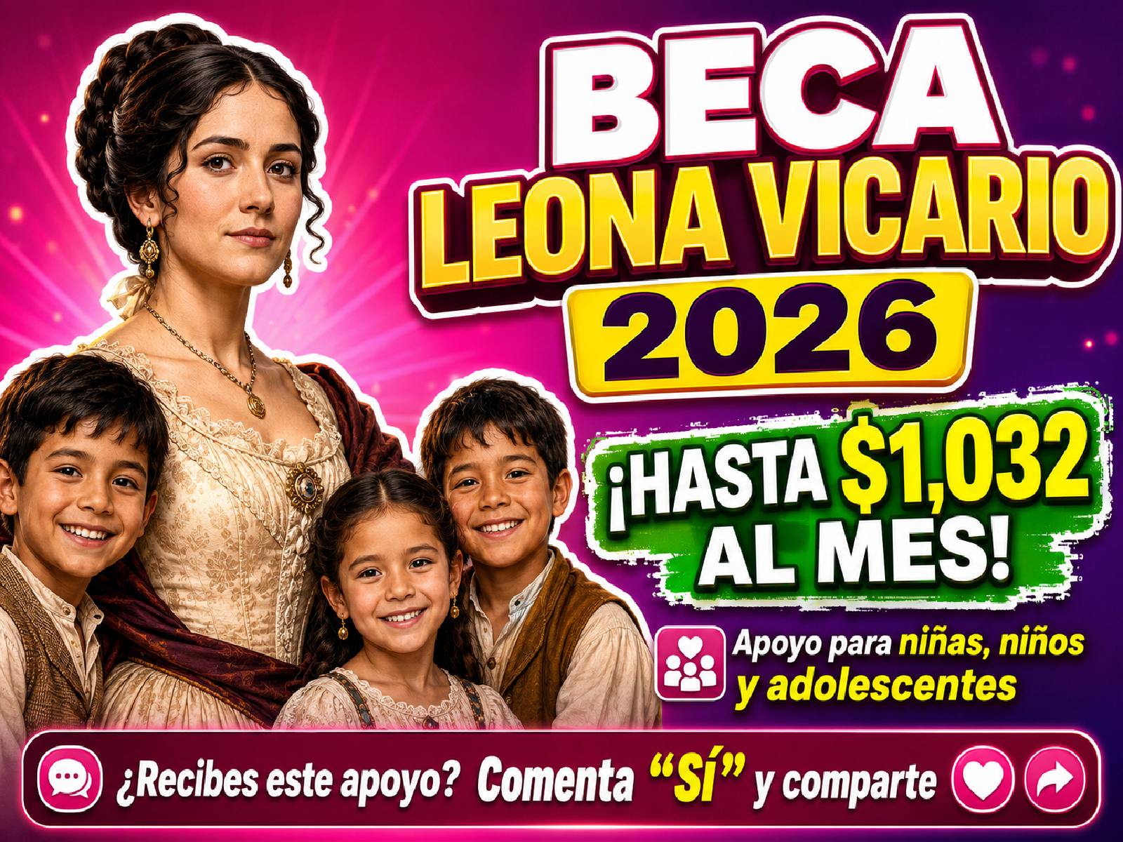 Conoce los requisitos de la Beca Leona Vicario 2026, los pagos mensuales de hasta $1,032 pesos, quiénes pueden solicitarla y las fechas de registro en CDMX.