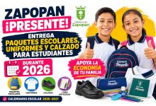 Zapopan ¡Presente! Entrega paquetes escolares, uniformes y calzado para estudiantes durante 2026