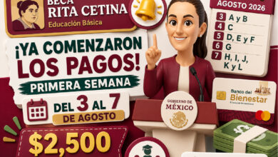 Beca Rita Cetina 2026: inicia primera semana de pagos, consulta el calendario oficial del 3 al 7 de agosto