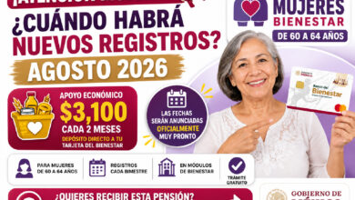 ¿Cuándo habrá nuevos registros para la Pensión Mujeres Bienestar de 60 a 64 años? Esto se sabe del calendario de agosto 2026