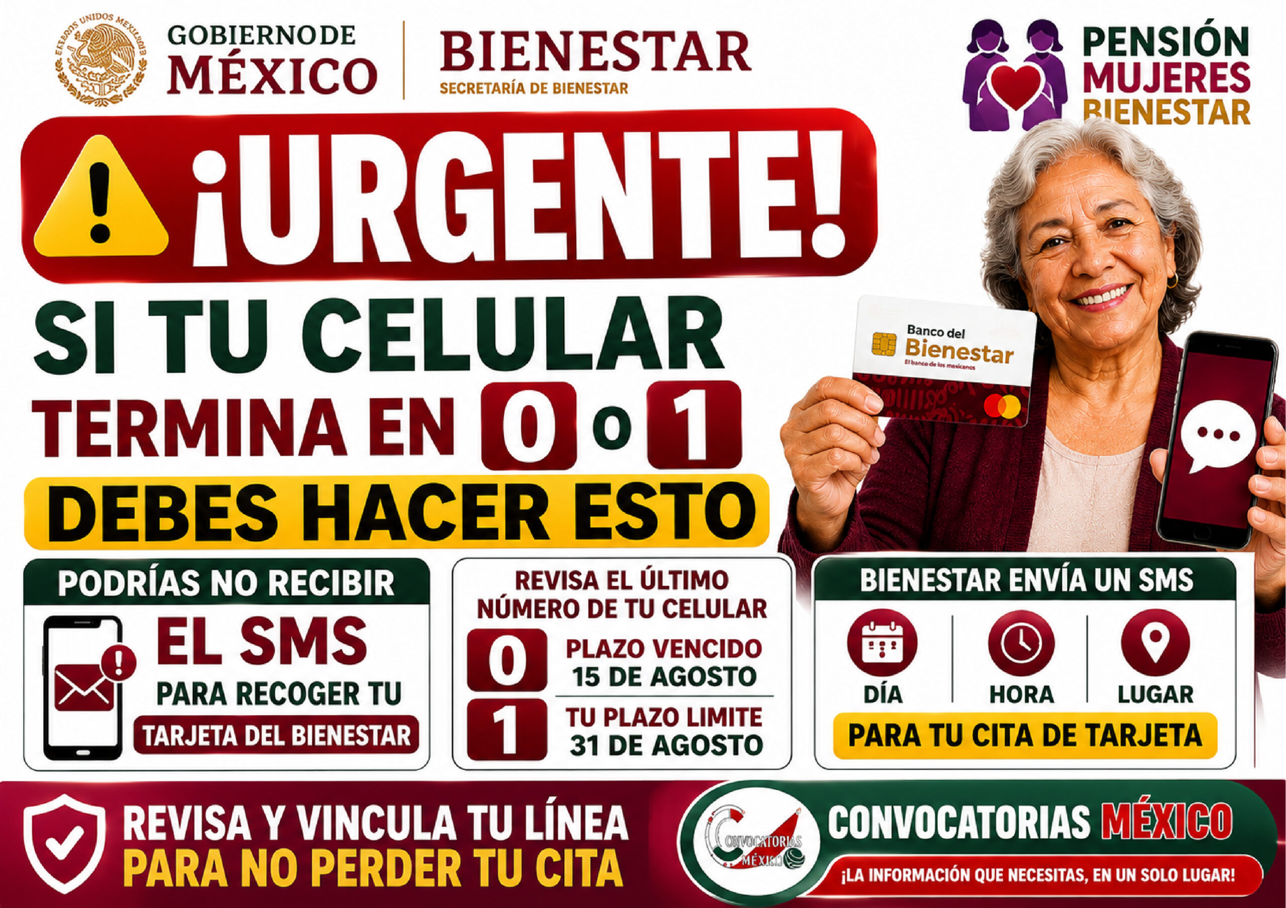 ¡URGENTE! Si tu celular termina en 0 o 1 debes hacer esto: podrías no recibir el SMS para recoger tu Tarjeta del Bienestar 11 Mesa de trabajo 1 553 scaled