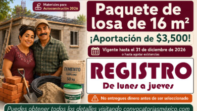 Paquete de losa de 16 m² 2026: requisitos, costo y cómo solicitar los materiales para mejorar tu vivienda