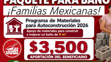 Paquete para baño 2026: apoyo de materiales, requisitos y aportación de $3,500 pesos
