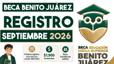 Beca Benito Juárez para bachillerato 2026: registro abrirá para el ciclo escolar 2026-2027 y dará $1,900 bimestrales