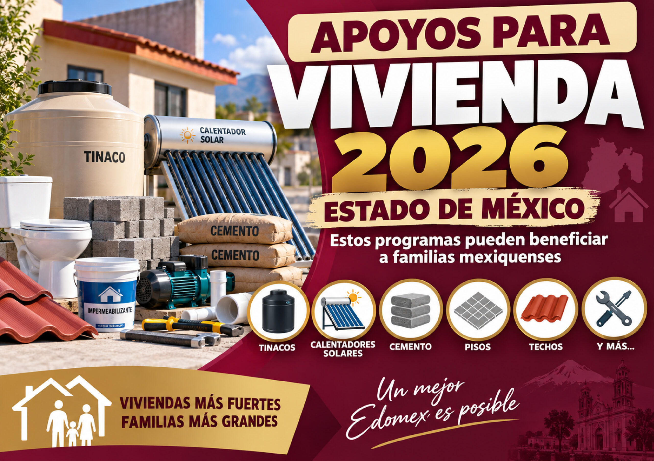 Apoyos para vivienda 2026: estos programas pueden beneficiar a familias del Estado de México
