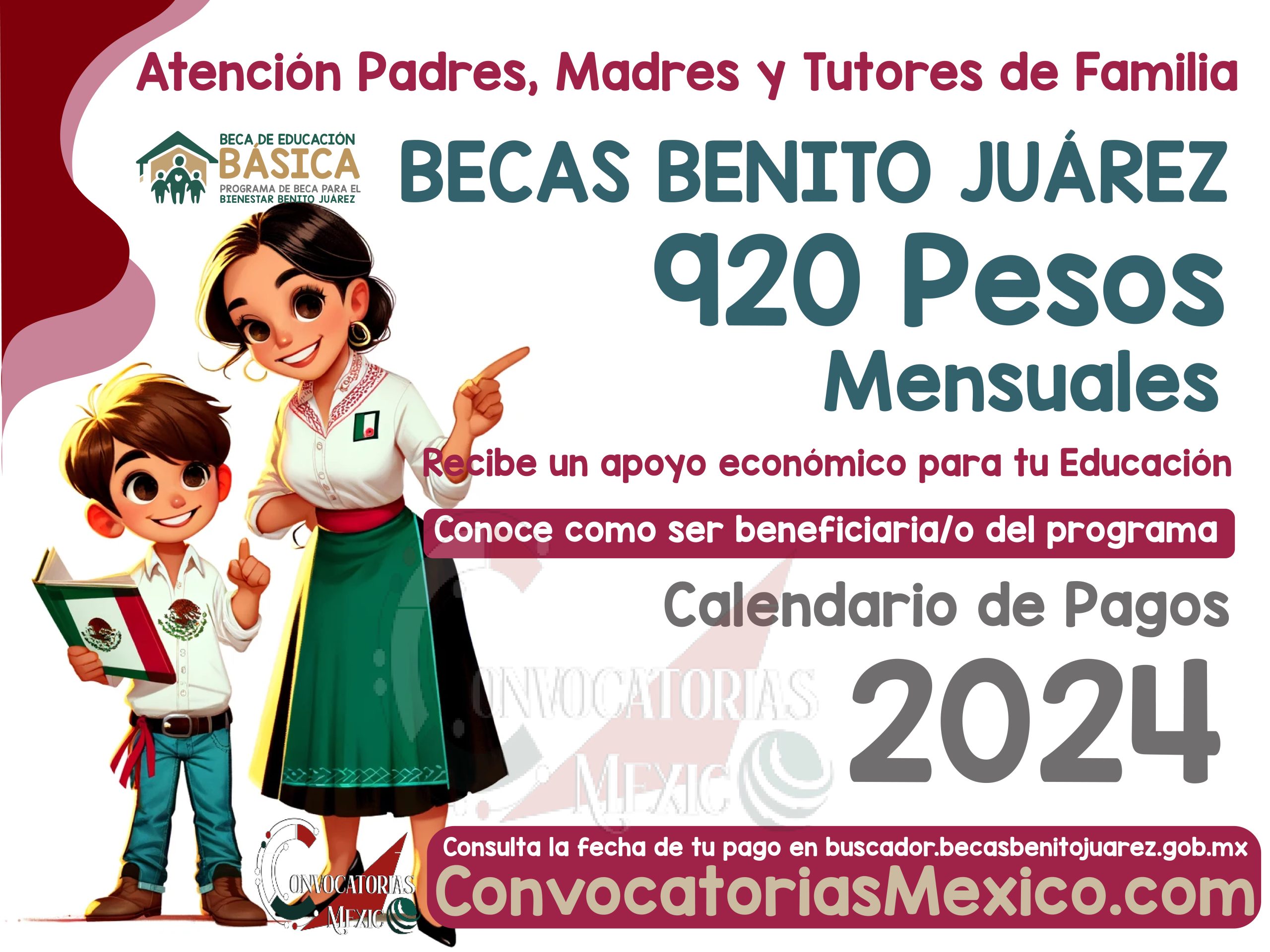 Así recibe 920 pesos mensuales de la Beca para el Bienestar Benito Juárez de Educación Básica 2024 - Requisitos