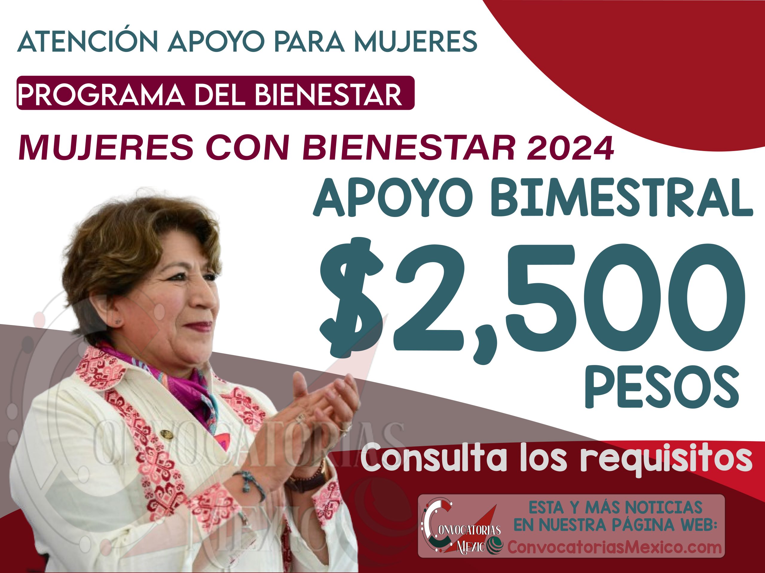 ¿Cómo recibir hasta $2,500 pesos del Programa Mujeres con Bienestar 2024?