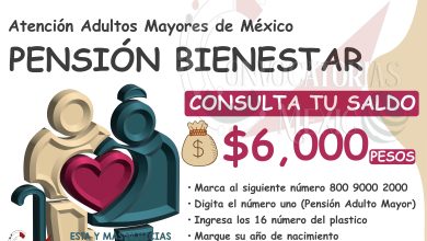 ¿Cómo y cuando recibirás el siguiente pago de $6,000 pesos de la Pensión Bienestar?