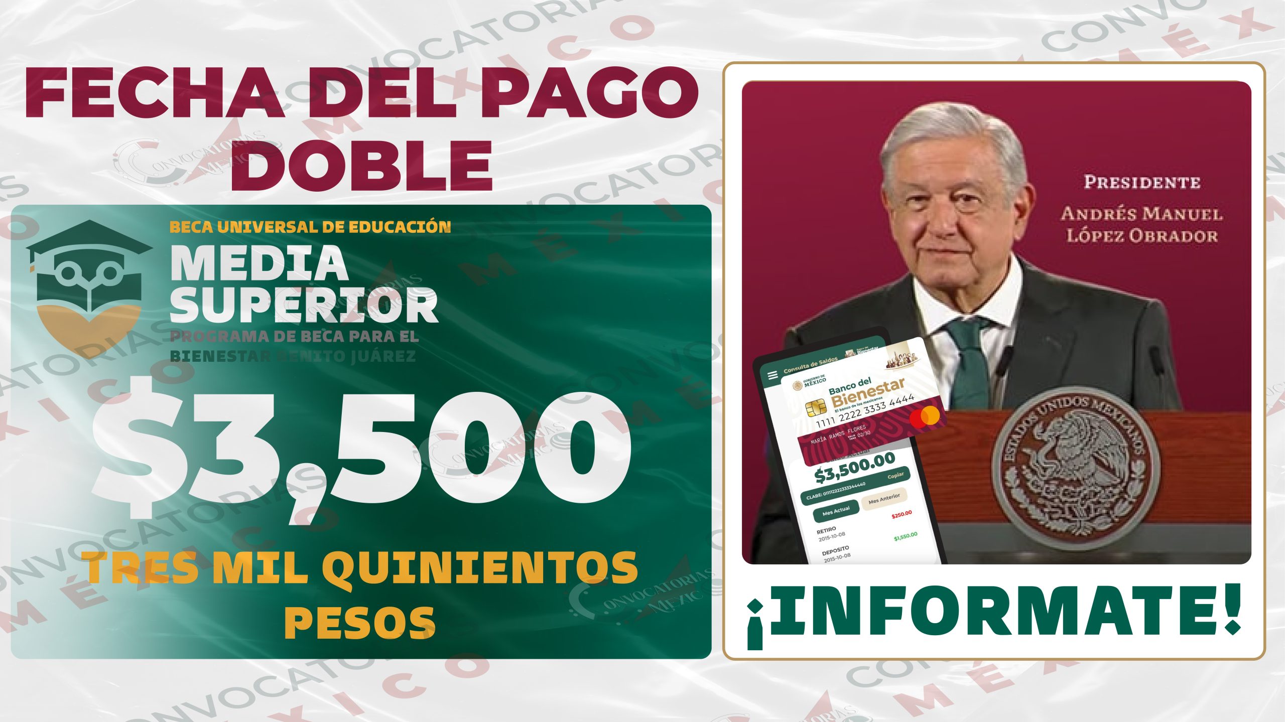 Beca Benito Juárez NUEVA INFORMACIÓN sobre el pago doble para alumnos beneficiarios