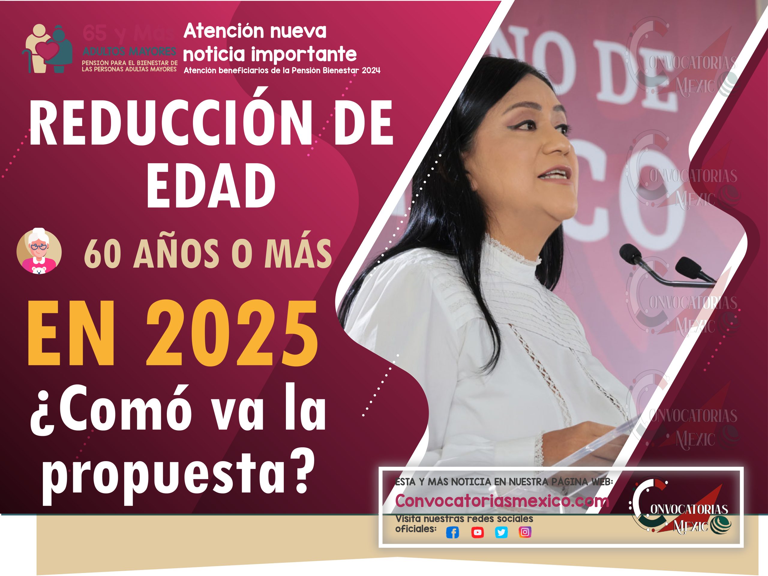 ¿Habrá reducción de edad mínima para la pensión en el 2025?