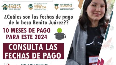 ¿Cuáles son las fechas de pago de la beca Benito Juárez?