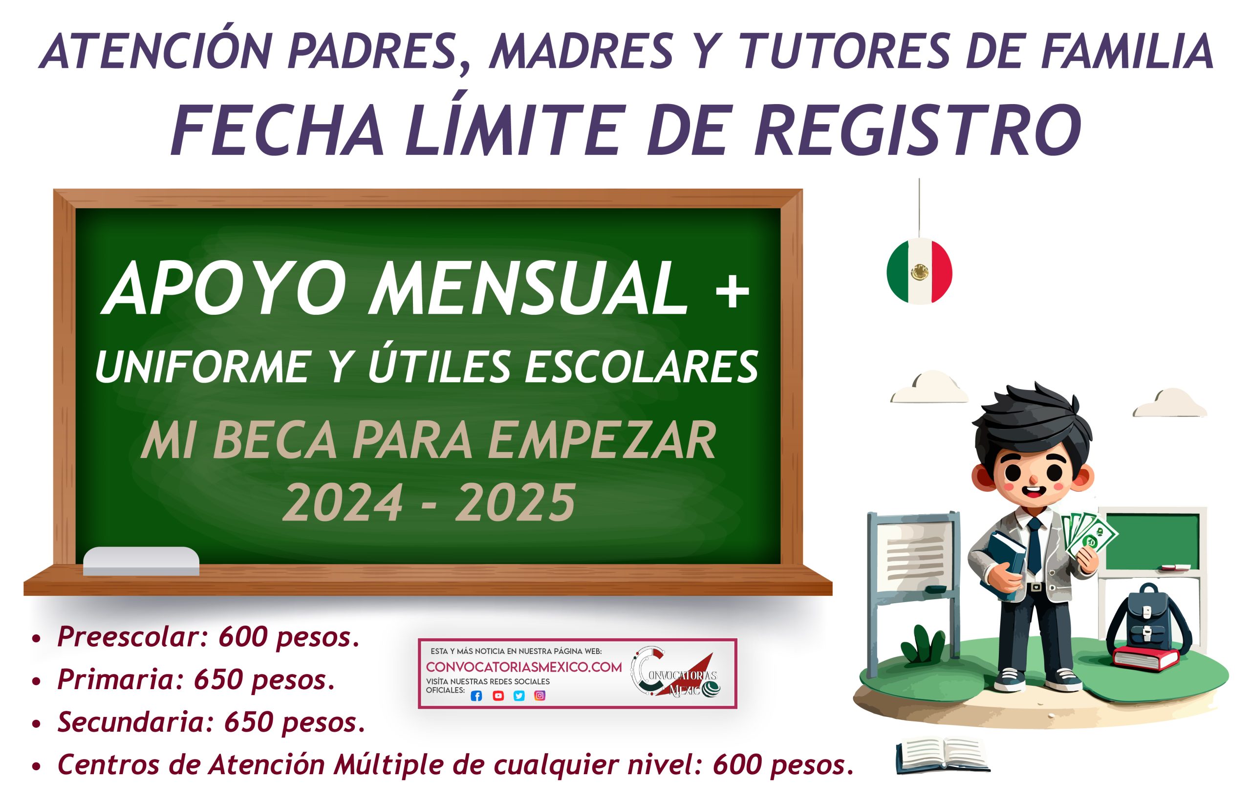 Tienes hasta el 31 de diciembre para recibir un pago mensual de Mi Beca para Empezar 2024