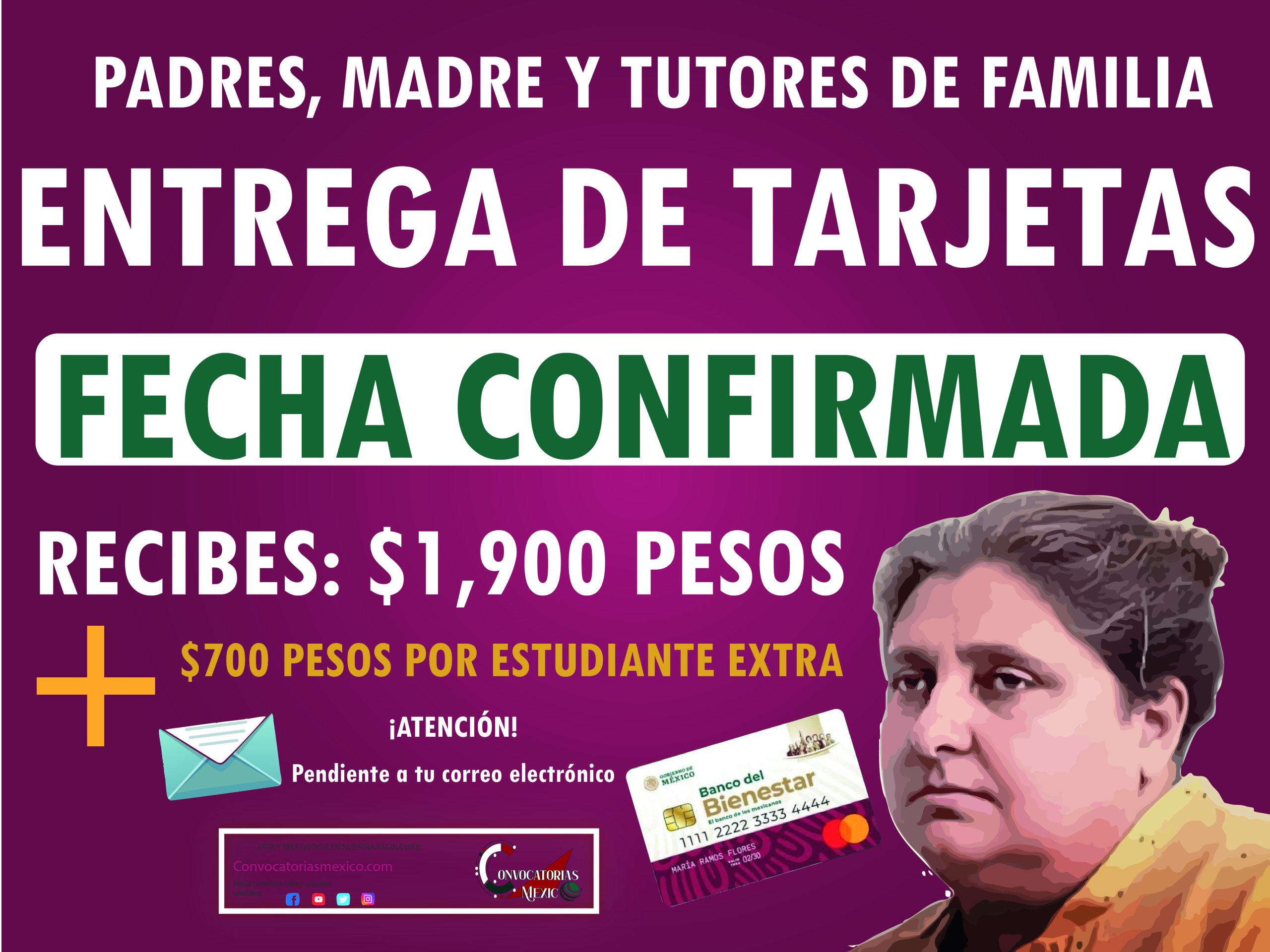 ¡FECHA CONFIRMADA! Entrega de tarjetas Beca Rita Cetina Gutierréz