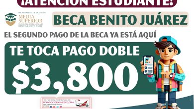 ¡Te toca pago doble! Próximo pago de $3,800 pesos de la Beca Benito Juárez 2025