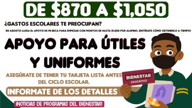 ¡Hasta $1,050 para útiles y uniformes escolares de la Beca Bienestar para Niñas y Niños