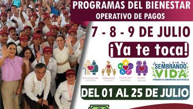 ¡YA TE TOCA! Pagos para el 7, 8 y 9 de julio de las Pensiones del Bienestar
