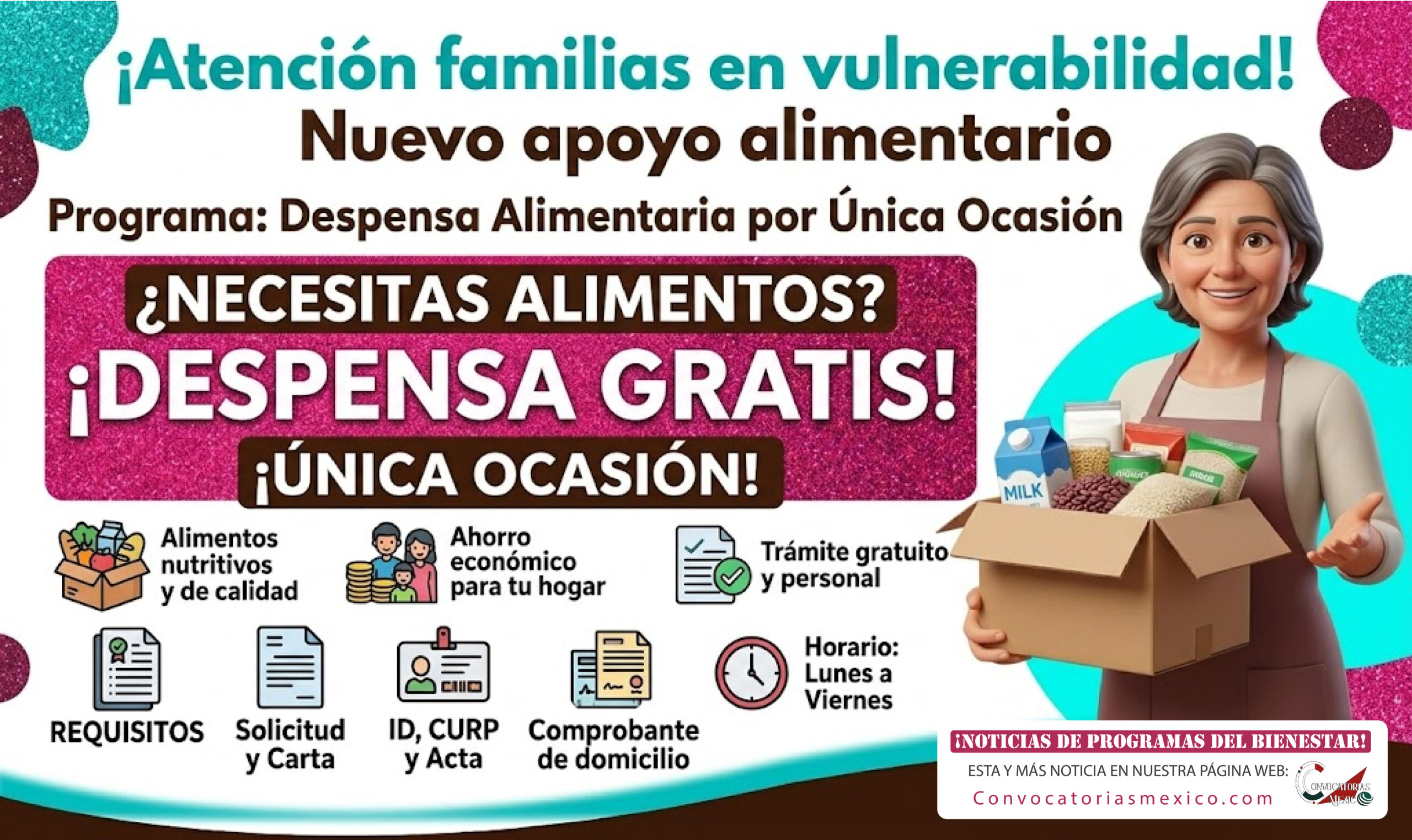 Otorgamiento de Despensa así puedes pedir este apoyo alimentario si estás en situación de vulnerabilidad