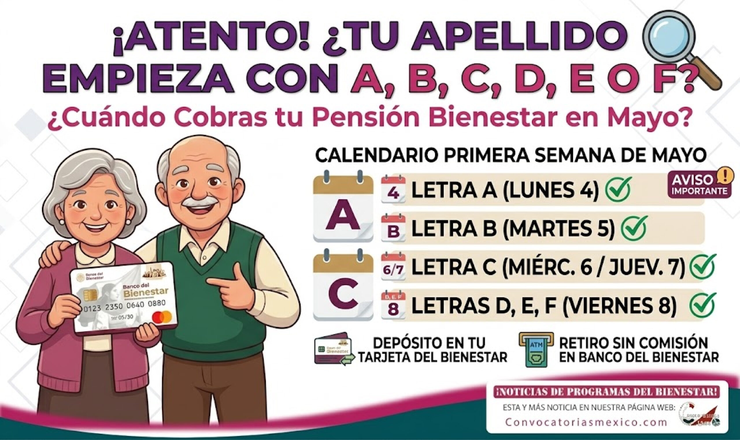 Primera semana de pagos: a estos adultos mayores les toca cobrar la Pensión Bienestar en mayo