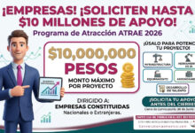 Jalisco Atrae 2026: apoyo monetario de hasta 10 millones para empresas que inviertan en Jalisco