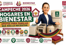 Campeche 2026: Hogares en Bienestar entregará apoyos para familias vulnerables