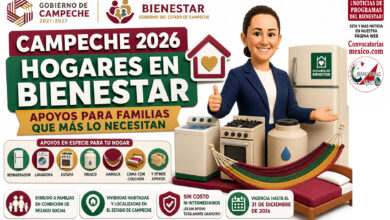 Campeche 2026: Hogares en Bienestar entregará apoyos para familias vulnerables