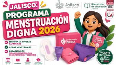 Jalisco: Programa Menstruación Digna 2026 entrega toallas sanitarias, copas menstruales y capacitación