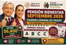 Primera semana de pagos de la Pensión Bienestar septiembre 2026: calendario tentativo completo