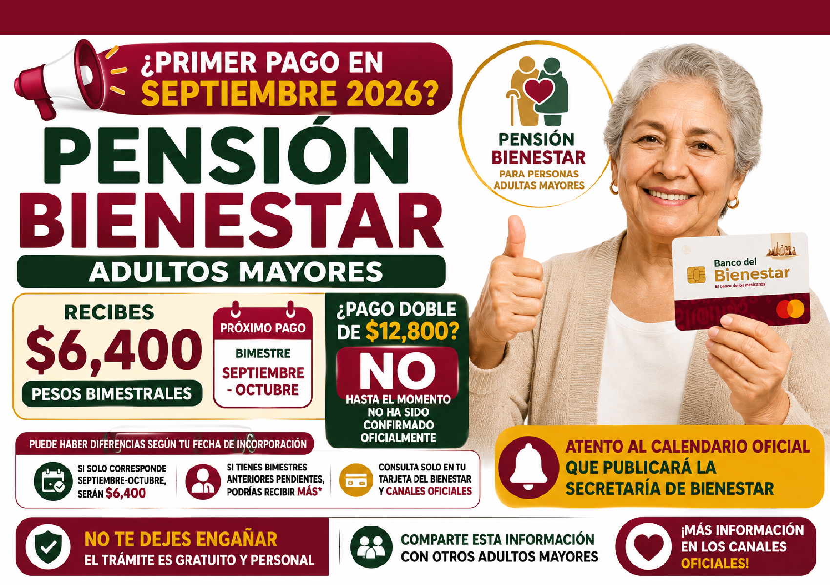 Pensión Bienestar: adultos mayores que reciben su primer pago en septiembre, ¿tendrán pago doble?