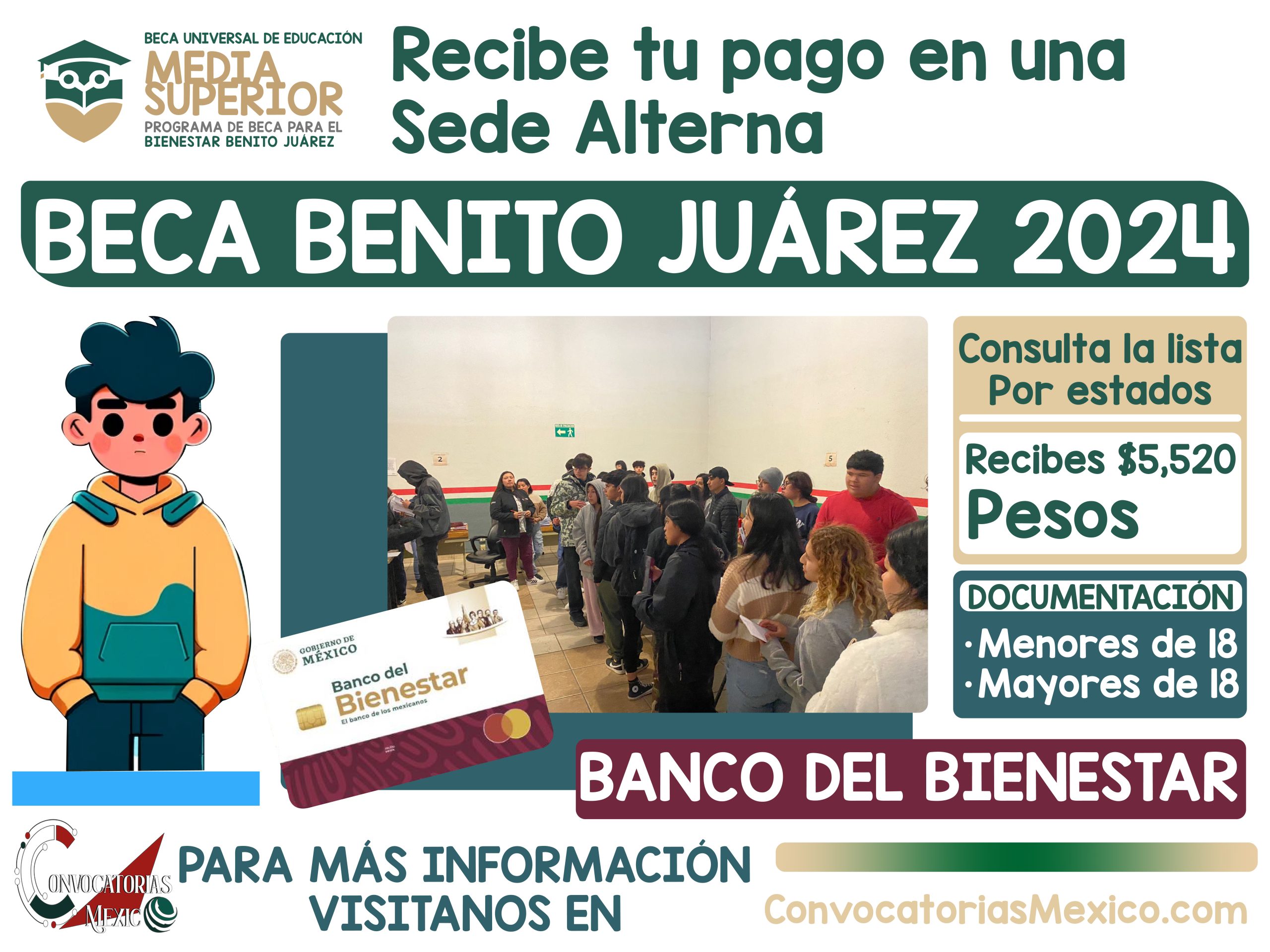 ¡TU TARJETA CON PAGO! Pasos para Obtener tu Beca Benito Juárez: Entrega de Tarjetas en Sedes Alternas