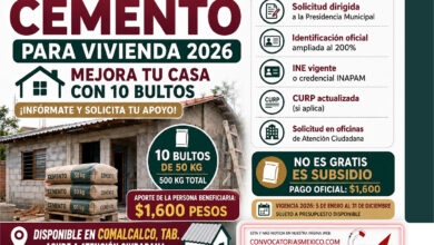 Subsidio de cemento 2026 en Comalcalco: cómo solicitar 10 bultos de 50 kg para mejorar tu vivienda